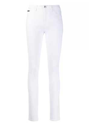 Philipp Plein high waisted jeggings - White