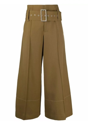 10 CORSO COMO high-waist belted wide-leg trousers - Brown
