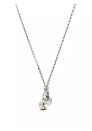 Emanuele Bicocchi wild rose pendant necklace - Silver