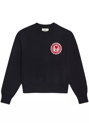 AMI Paris Ami de Coeur monogram jumper - Black