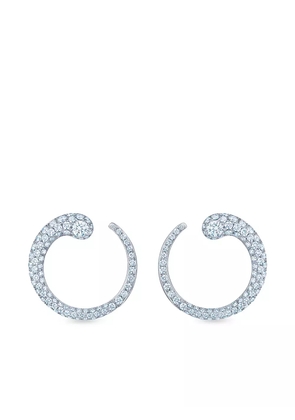 KWIAT 18kt white gold diamond Eclipse earrings - Silver