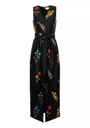Sachin & Babi Marsden floral-print gown - Black