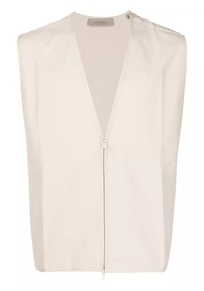 FEAR OF GOD ESSENTIALS Barn zip-up vest - Neutrals