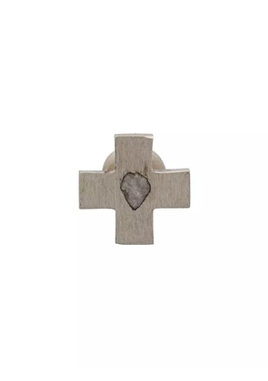 Parts of Four cross stud diamond single earring - Metallic
