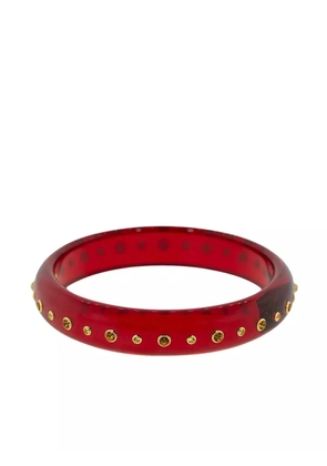 Mark Davis 18kt yellow gold sapphire and citrine bangle bracelet - Red