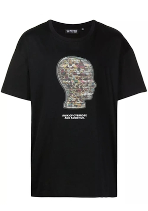 Mostly Heard Rarely Seen graphic-print stretch-cotton T-shirt - Black