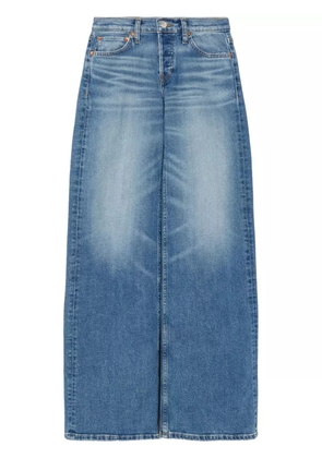 RE/DONE mid-rise wide-leg jeans - Blue
