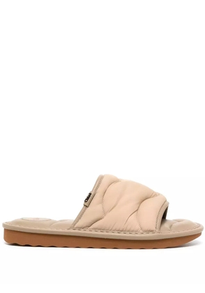 Chloé Maxie quilted sandals - Brown