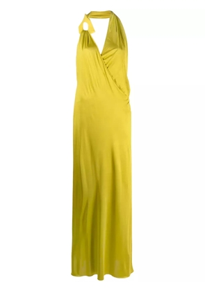 TOM FORD draped halterneck maxi dress - Green