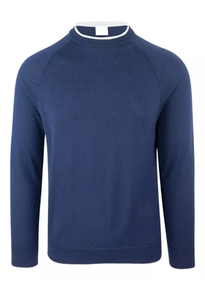 Eleventy raglan-sleeve wool sweatshirt - Blue