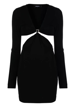 DSQUARED2 logo-embellished cut-out minidress - Black