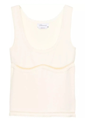 Blumarine cut-out detailed tank top - Neutrals
