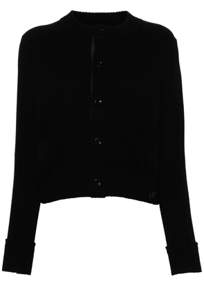sacai wool cardigan - Black
