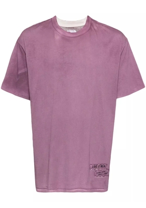 izzue graphic print t-shirt - Purple