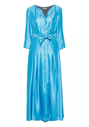Baruni Cosmos belted maxi dress - Blue