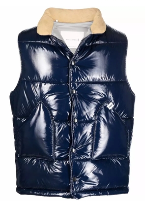 Mackintosh high-shine finish padded gilet - Blue