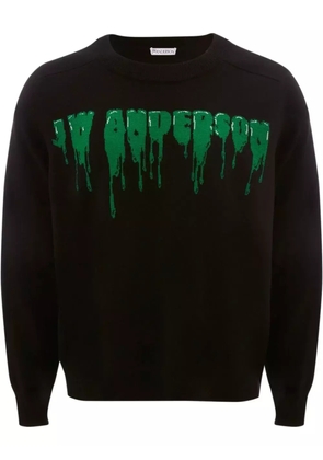JW Anderson intarsia-knit logo jumper - Black