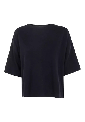 Liviana Conti short-sleeve sweater - Black
