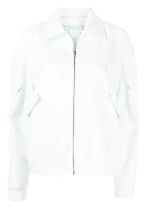 Dion Lee zip-up fitted bomber jacket - Blue
