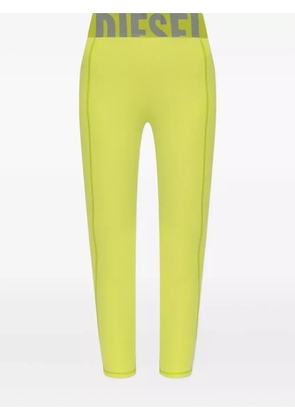 Diesel logo-waistband leggings - Green