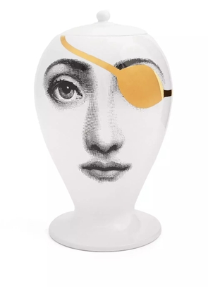 Fornasetti Pirata ceramic vase - Gold
