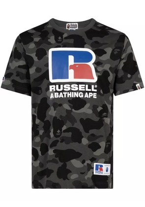 A BATHING APE® x Russell Athletic Color Camo T-shirt - Black
