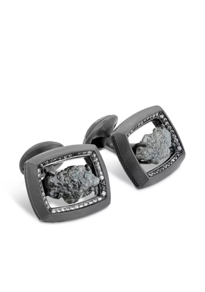 Tateossian diamond cufflinks - Black