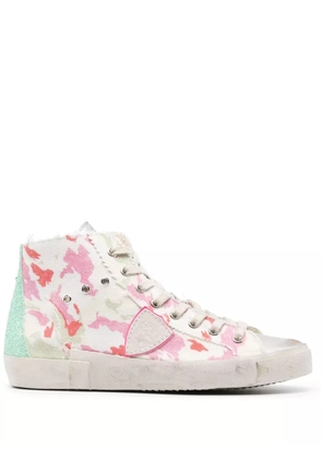 Philippe Model Paris Paris abstract-pattern print sneakers - White