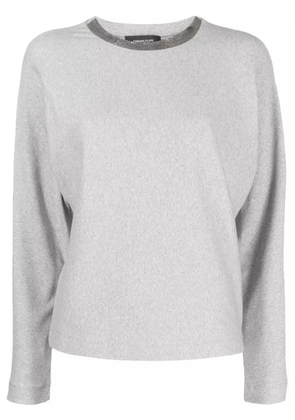 Fabiana Filippi beaded crew-neck jumper - Grey