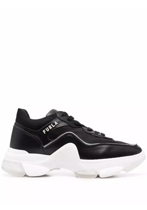 Furla logo-print chunky sneakers - Black