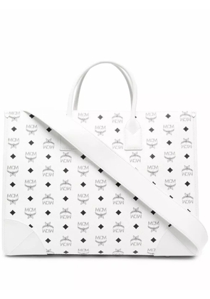 MCM extra large München tote bag - White