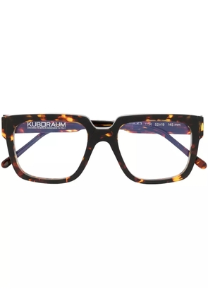 Kuboraum K3 TOR square-frame glasses - Brown