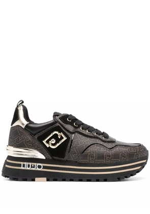 LIU JO logo-print chunky-sole sneakers - Brown