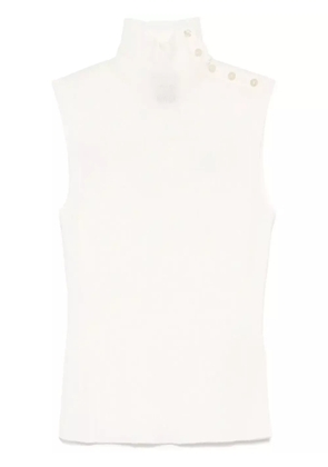 BOSS fine-knit tank top - White