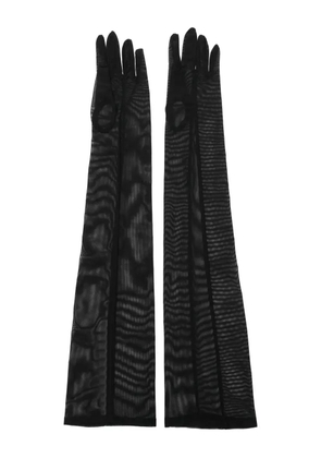 Ioana Ciolacu Ley elbow-length mesh gloves - Black