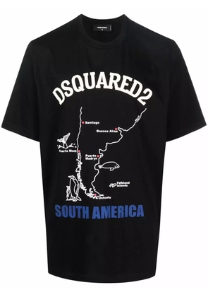 DSQUARED2 logo-print short-sleeve T-shirt - Black