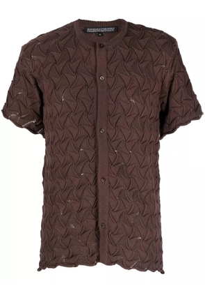 Robyn Lynch Wave cable-knit cardigan - Brown