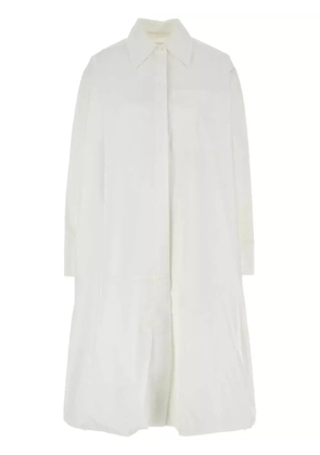 Jil Sander poplin shirt midi dress - White