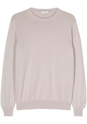 Boglioli crew-neck cotton jumper - Grey