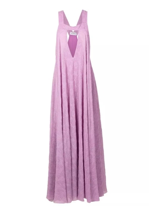 Olympiah plunging V-neck gown - Purple