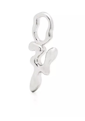 Maria Black Fluent Letter Y pendant - Silver