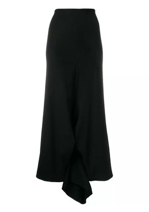 Comme Des Garçons Pre-Owned draped asymmetric wide leg trousers - Black