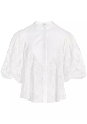 Giambattista Valli embroidered lace blouse - White