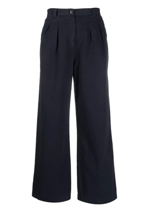 A.P.C. wide-leg cotton trousers - Blue