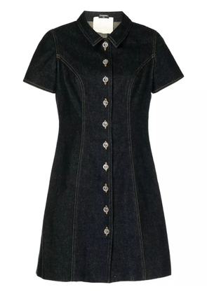CHANEL Pre-Owned 1990s button-up denim minidress - Blue