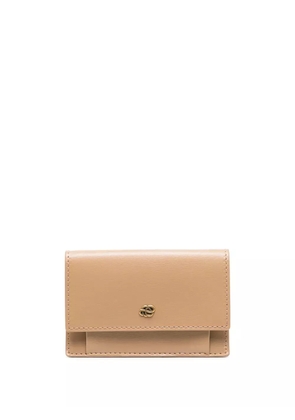 By Malene Birger Aya logo-plaque wallet - Neutrals