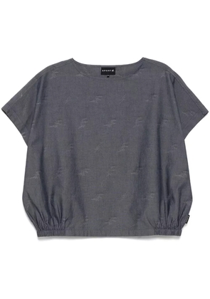 SPORT b. by agnès b. Aop short-sleeved top - Blue