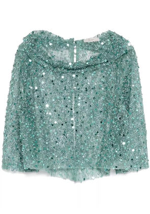 Fely Campo sequined top - Green