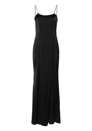 Blugirl sleeveless satin maxi dress - Black