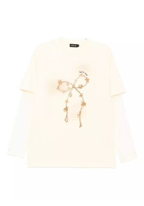 tout a coup graphic-print T-shirt - Yellow